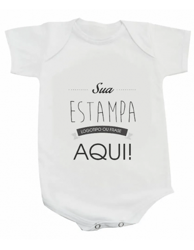 Body Baby Branco Poliéster - Personalizado