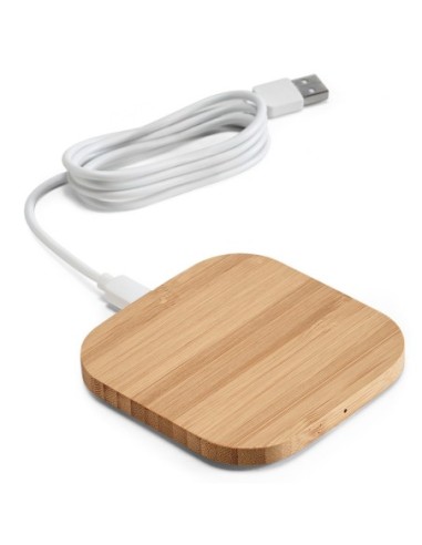 ECOPOWER. Carregador wireless em bambu 15W