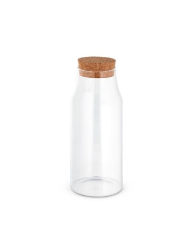 JASMIN 800. Garrafa em vidro borosilicato com tampa de cortiça 800 mL