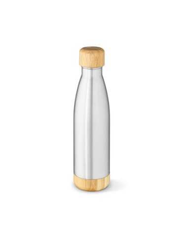 BROMELL 800. Garrafa em aço inox (90% reciclado) com tampa em bambu 800 mL