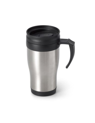 NOAH. Caneca para viagem em aço inox e PP 420 mL