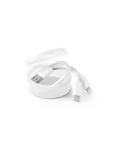 EMMY. Cabo USB com conector 3 em 1 em ABS e PVC